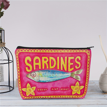 Užtrauktuku makiažo maišelis ir biuro reikmenų organizatorius – nešiojamas makiažo maišelis, pieštukų dėklas ir biuro reikmenys, su šilumos perdavimo logotipu