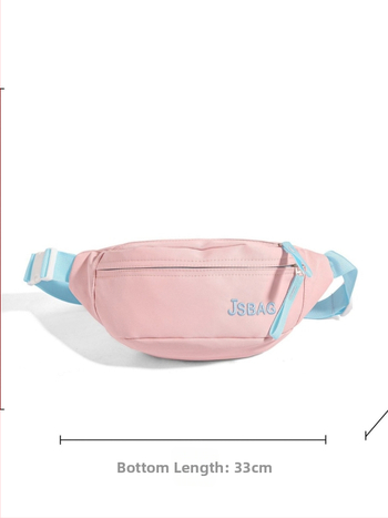 DeCello γυναικείο νάιλον αδιάβροχο τσαντάκι μέσης για υπαίθρια σπορ, κορεατικό στυλ, άνοιξη 2024