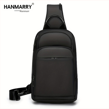 Férfi mellkas táska, Oxford anyag, vízálló, belső rekesz, szabadidős utazásokra