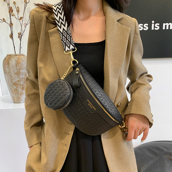 Sieviešu ikdienas josta soma vai crossbody — PU materiāls, rāvējslēdzējs, poliestera odere, Don nier, slēgta rāvējslēdzēja kabata, tālruņa un ID kabata