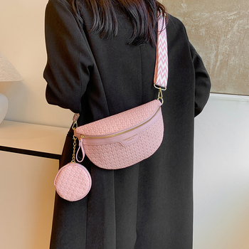 Sieviešu ikdienas josta soma vai crossbody — PU materiāls, rāvējslēdzējs, poliestera odere, Don nier, slēgta rāvējslēdzēja kabata, tālruņa un ID kabata