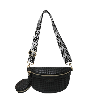 Sieviešu ikdienas josta soma vai crossbody — PU materiāls, rāvējslēdzējs, poliestera odere, Don nier, slēgta rāvējslēdzēja kabata, tālruņa un ID kabata