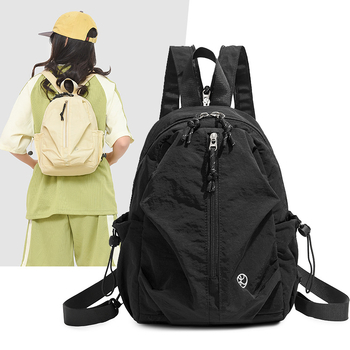 Unisex σακίδιο αναψυχής κορεατικού στυλ, χωρητικότητας 20–35 L, νάιλον, αδιάβροχο, για φορητό υπολογιστή 10 ιντσών