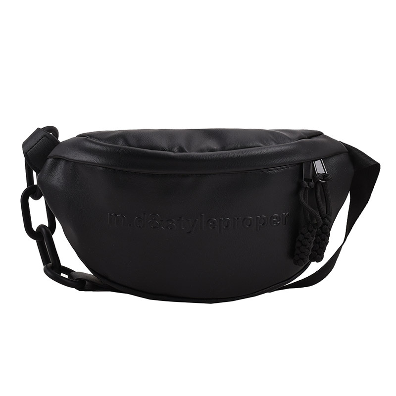 Mingdailandi utcai divat Crossbody biciklis táska, PU anyag, nyár 2025 megjelenés, cipzáras nyitás, belső zseb és telefontartó zseb