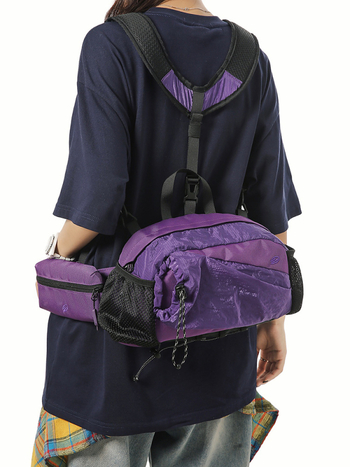 Férfi derék táska (ergonomikus kialakítás, nejlon külső, poliészter bélés, szabadidős utazásokhoz)