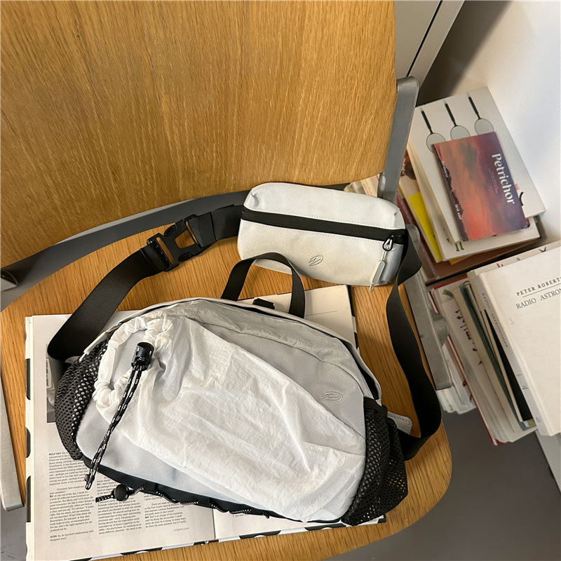 Férfi derék táska (ergonomikus kialakítás, nejlon külső, poliészter bélés, szabadidős utazásokhoz)