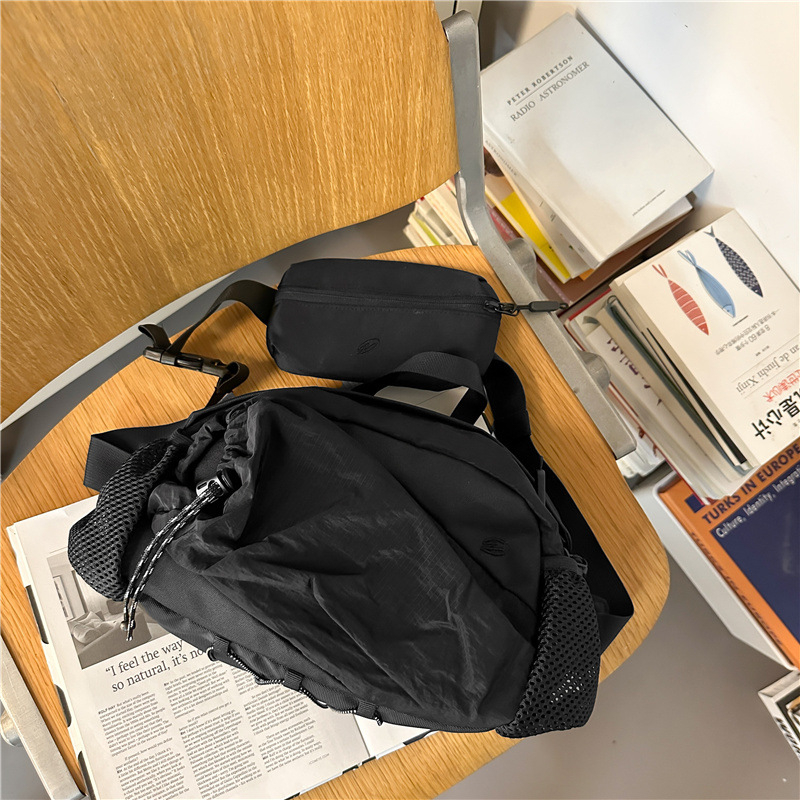 Férfi derék táska (ergonomikus kialakítás, nejlon külső, poliészter bélés, szabadidős utazásokhoz)