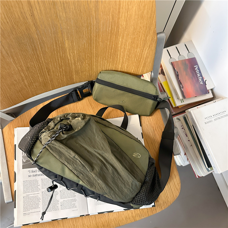 Férfi derék táska (ergonomikus kialakítás, nejlon külső, poliészter bélés, szabadidős utazásokhoz)