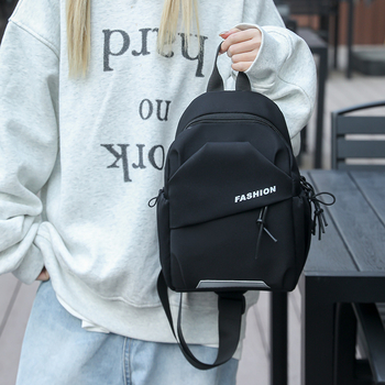 Férfi keresztpántos válltáska, városi egyszerű stílus, nylon anyagból, kopásálló, poliészter bélés, mindennapi használatra