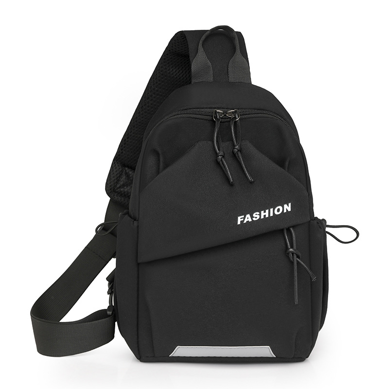Férfi keresztpántos válltáska, városi egyszerű stílus, nylon anyagból, kopásálló, poliészter bélés, mindennapi használatra