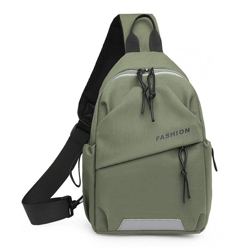 Férfi keresztpántos válltáska, városi egyszerű stílus, nylon anyagból, kopásálló, poliészter bélés, mindennapi használatra