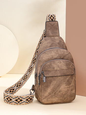 Ženska torbica preko ramena od PU kože, velika kapacitet, mekana vanjština, proljeće 2024, podstava od poliestera, zatvaranje zipom, unutarnji džepovi: zip džep, džep za telefon, džep za ID