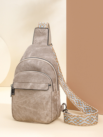 Ženska torbica preko ramena od PU kože, velika kapacitet, mekana vanjština, proljeće 2024, podstava od poliestera, zatvaranje zipom, unutarnji džepovi: zip džep, džep za telefon, džep za ID