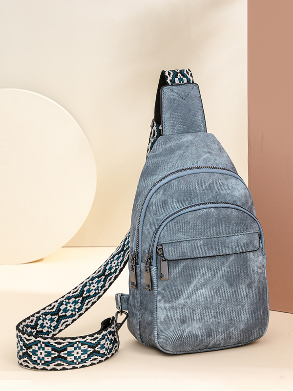 Ženska torbica preko ramena od PU kože, velika kapacitet, mekana vanjština, proljeće 2024, podstava od poliestera, zatvaranje zipom, unutarnji džepovi: zip džep, džep za telefon, džep za ID