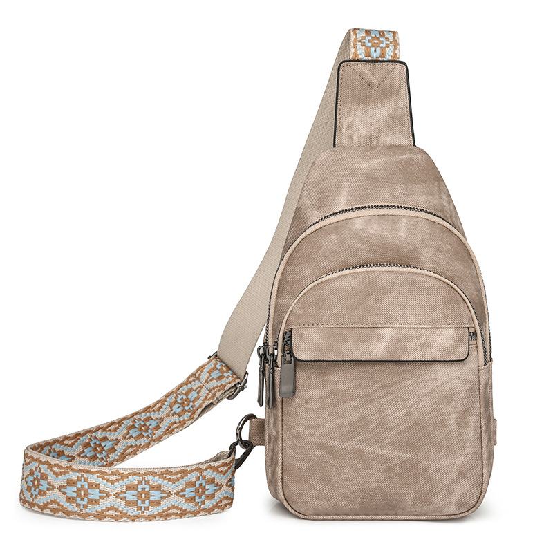 Ženska torbica preko ramena od PU kože, velika kapacitet, mekana vanjština, proljeće 2024, podstava od poliestera, zatvaranje zipom, unutarnji džepovi: zip džep, džep za telefon, džep za ID