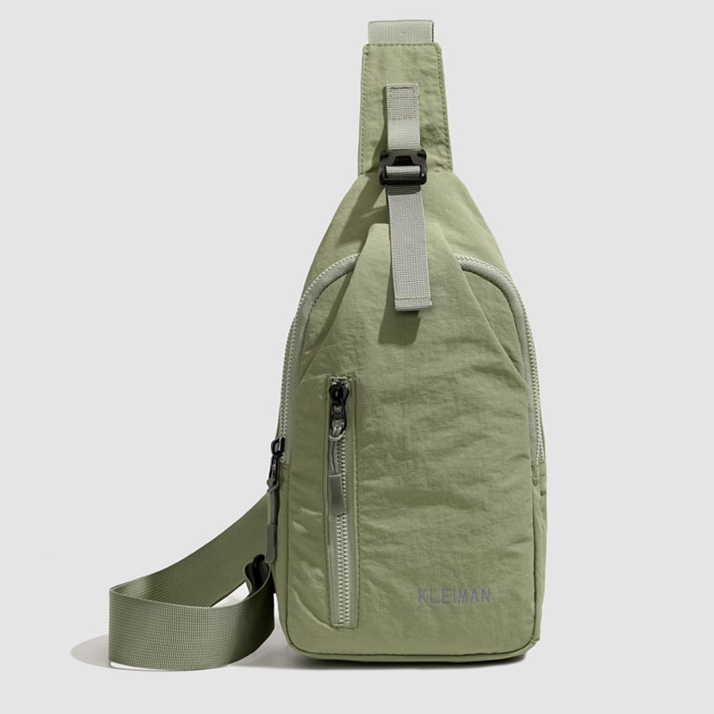 Geantă crossbody ușoară pentru femei, poliester, închidere cu fermoar, buzunar interior cu fermoar și buzunar pentru telefon, stil urban minimalist