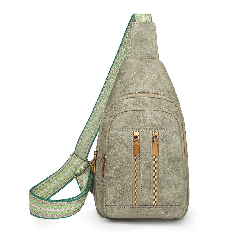 Kuo sen PU mellény táska, tavasz 2025, puha anyagú, cipzáras nyitás, belső zsebek (telefon, ID)