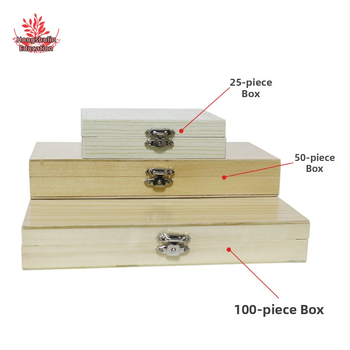 Mangrove дървена кутия за микроскопски слайдове, 20 броя, за училище и лаборатория