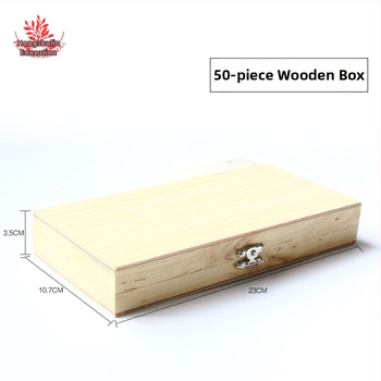 Mangrove дървена кутия за микроскопски слайдове, 20 броя, за училище и лаборатория