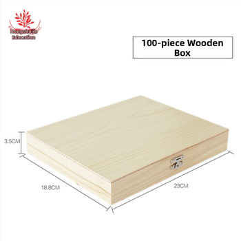 Mangrove дървена кутия за микроскопски слайдове, 20 броя, за училище и лаборатория