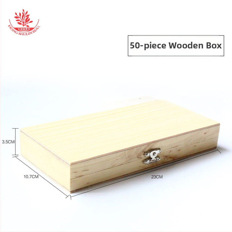 Mangrove дървена кутия за микроскопски слайдове, 20 броя, за училище и лаборатория