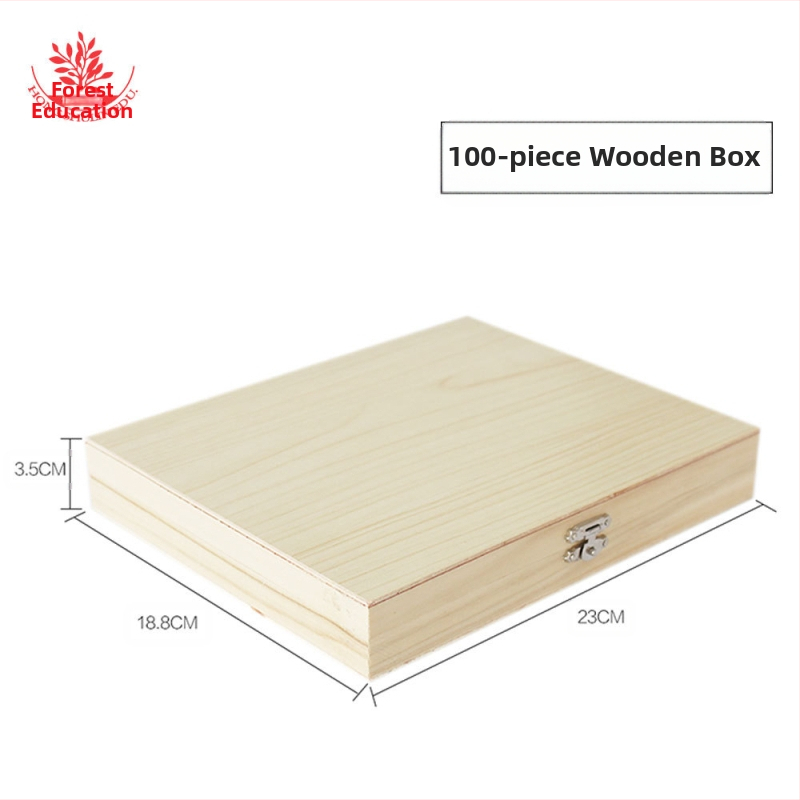 Mangrove дървена кутия за микроскопски слайдове, 20 броя, за училище и лаборатория