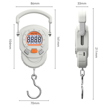 Weiheng WH-A36 60 kg kilpinės svarstyklės – elektroninė skaitmeninė svarstyklė namų ir pirkinių reikmėms (Modelis WH-A36, 60 kg ulatus, elektroninis matavimas, maitinimas baterija arba įkraunama)