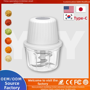 Belaidė elektrinė česnako traiškyklė, nešiojama, įkraujama, 30W, 3.7V, ABS