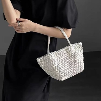 Két darabos női táskakészlet: dumpling alakú bucket bag, városi stílus, PU anyag, poliészter bélés, mágneszár