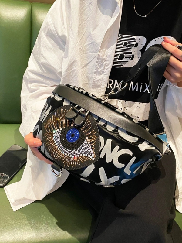 Чанта през кръст от Oxford плат, цип за отваряне, подплата полиестер, вътрешен джоб тип сандвич