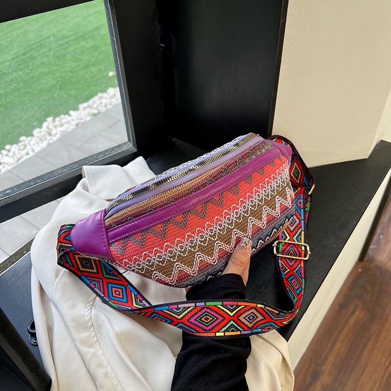 PU pojasna torbica s poklopcem, pamukasta podstava, zatvaranje zatvaračem, Youxuan marka