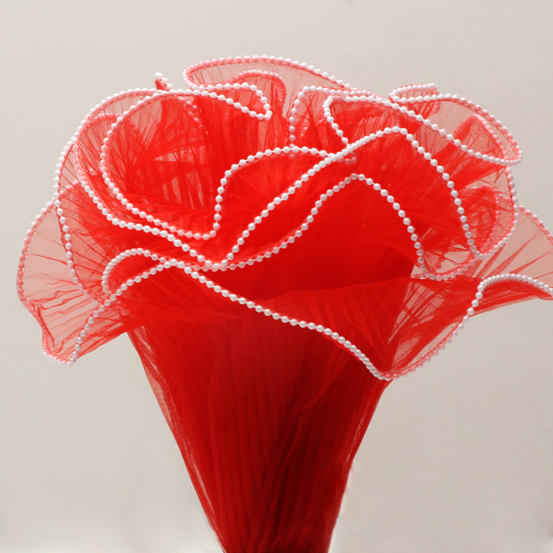 Νήμα γάζας με κυματιστές περλίδες, με μαργαριριάρια, συσκευασία μονής στρώσης, Roland μάρκα