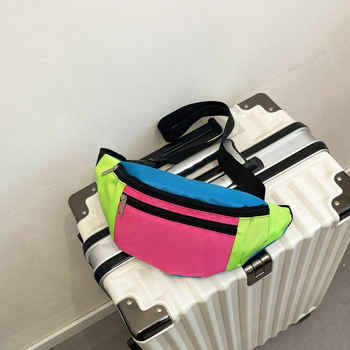 LZ női nylon deréktáska, tavaszi 2025 kiadás, cipzáras nyitás, belső cipzáras zseb és telefon-zseb