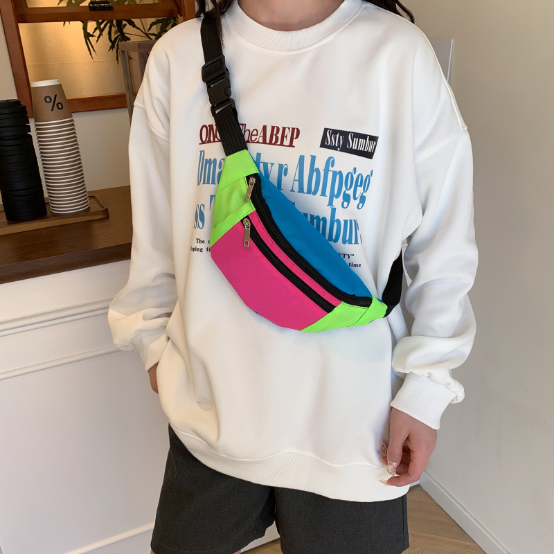 LZ női nylon deréktáska, tavaszi 2025 kiadás, cipzáras nyitás, belső cipzáras zseb és telefon-zseb