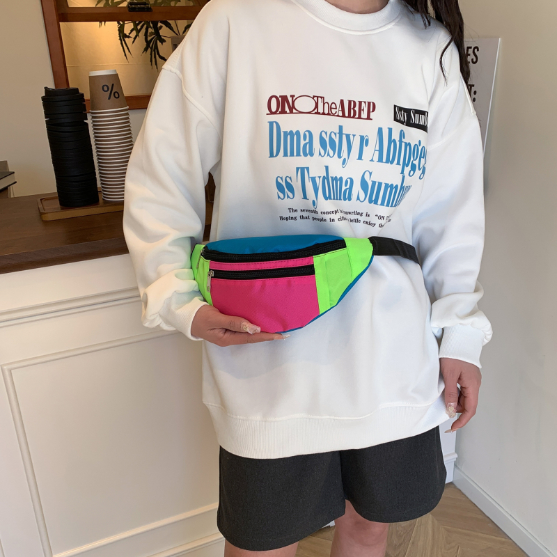 LZ női nylon deréktáska, tavaszi 2025 kiadás, cipzáras nyitás, belső cipzáras zseb és telefon-zseb