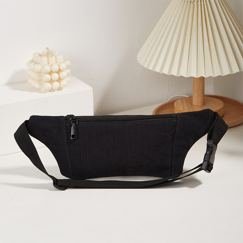 Kanvas torba za prsa – ulični stil, zatvaranje na zip, unutarnji džepovi za mobitel i osobnu iskaznicu, ANNMUU