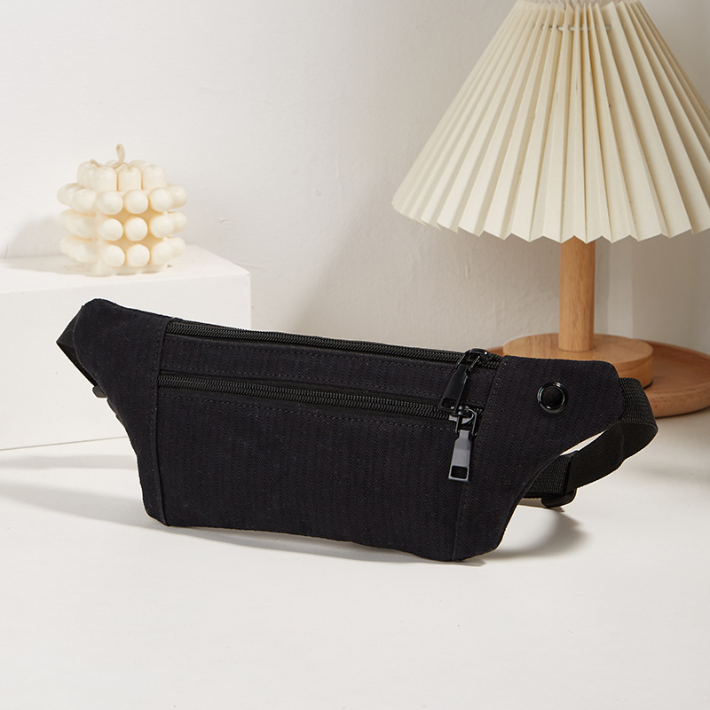 Kanvas torba za prsa – ulični stil, zatvaranje na zip, unutarnji džepovi za mobitel i osobnu iskaznicu, ANNMUU