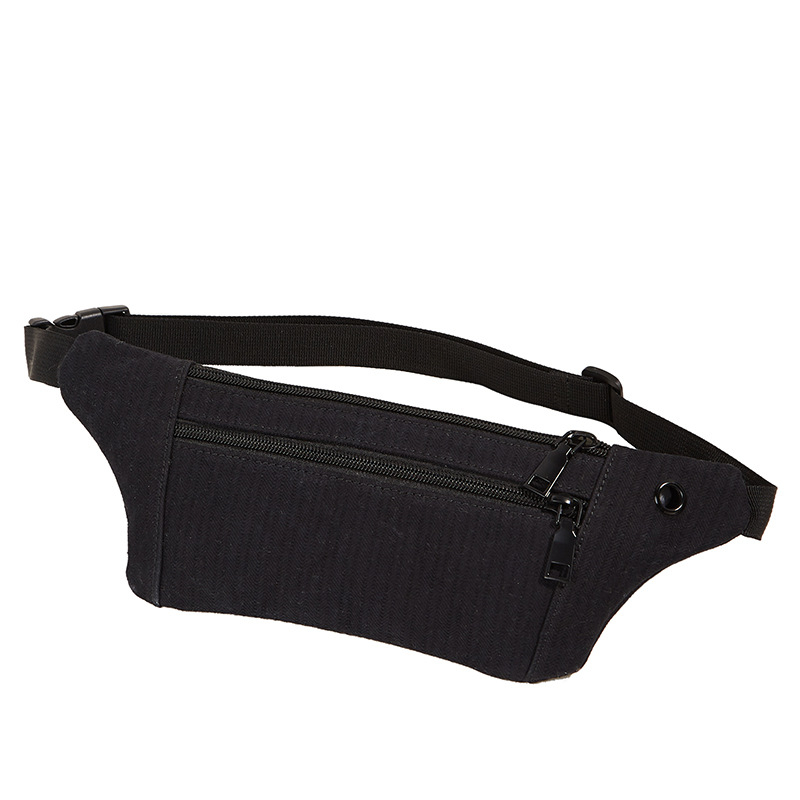 Kanvas torba za prsa – ulični stil, zatvaranje na zip, unutarnji džepovi za mobitel i osobnu iskaznicu, ANNMUU