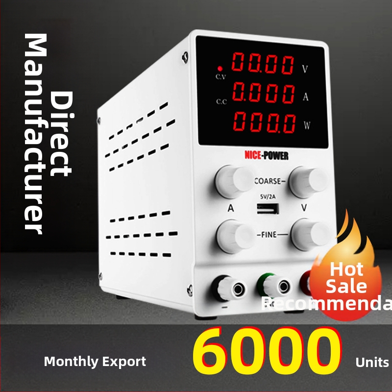 Reguliuojamas DC stabilizuotas maitinimo šaltinis SPS3010 nešiojamų kompiuterių remontui, 30V 10A, jungiklio tipo, NICE-POWER
