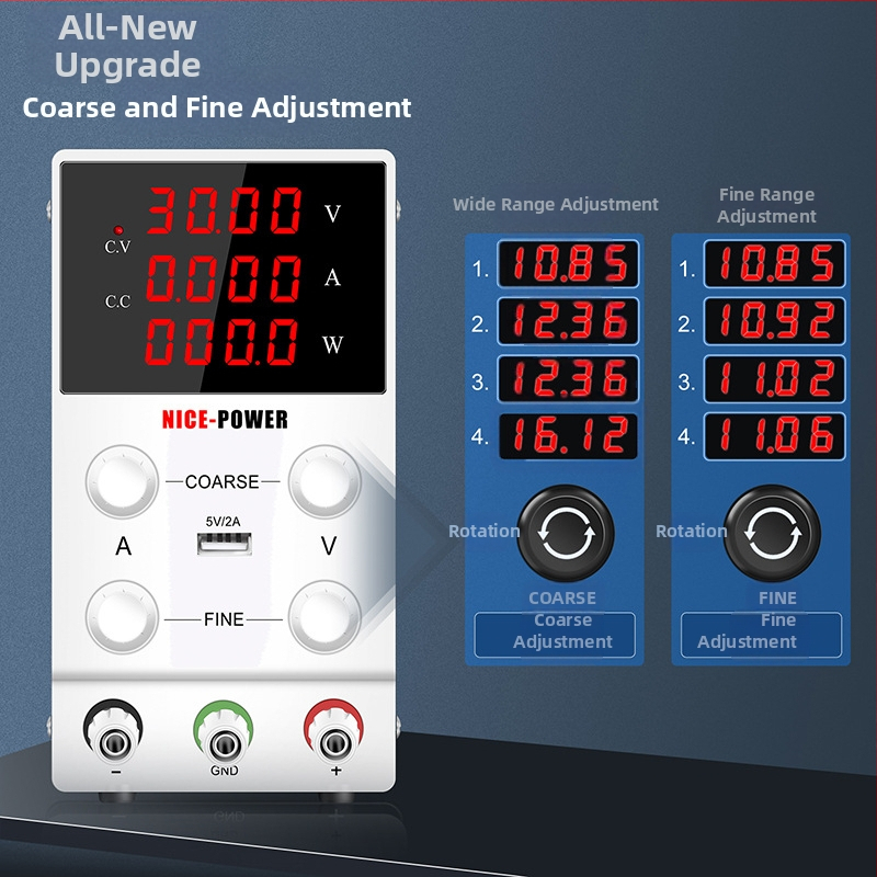 Регулируем DC стабилизиращ източник SPS3010 за лаптопи, 30V/10A, превключващ, NICE-POWER