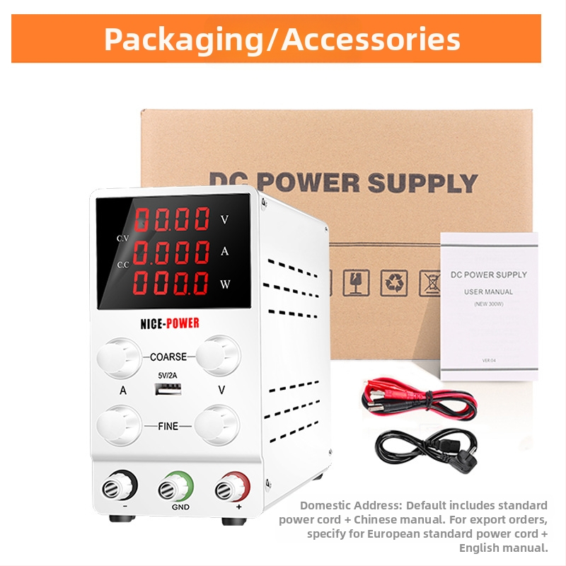 Регулируем DC стабилизиращ източник SPS3010 за лаптопи, 30V/10A, превключващ, NICE-POWER