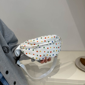 ACKCA Geantă crossbody din pânză, cu buzunar ID, închidere cu fermoar, căptușeală din poliester, toamnă 2024