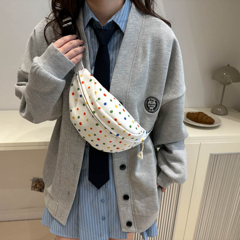 ACKCA Vászon keresztpántos táska ID zsebbel, cipzáras zárás, poliészter bélés, őszi 2024