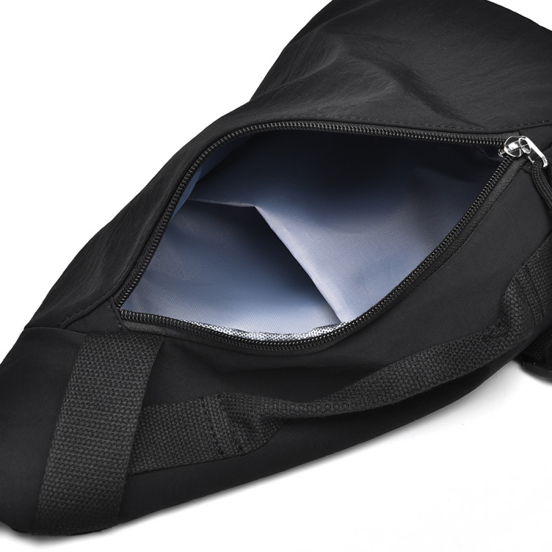 Férfi keresztderekes táska szabadidős utazásokhoz – nylon, légáteresztő, poliészter bélés, nyár 2025