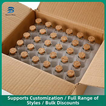 Baoxin μπουκάλι από γυαλί υψηλής μποροσίλακίτητας με φελλό και λαιμό bayonet – μπουκάλι ευχών με ουράνιο τόξο, διαθέσιμη εκτύπωση λογότυπου