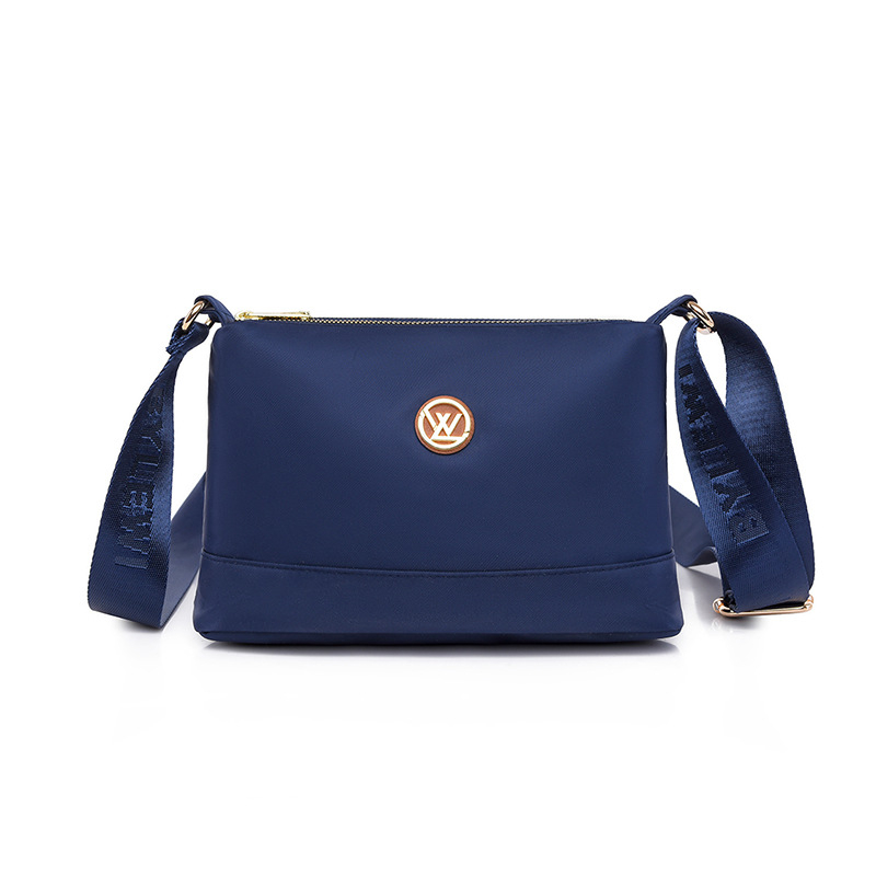 Női crossbody válltáska, kis négyzet alakú Oxford anyagból, városi stílus, cipzárral, telefontartó, ID- és kameratartó zsebbel