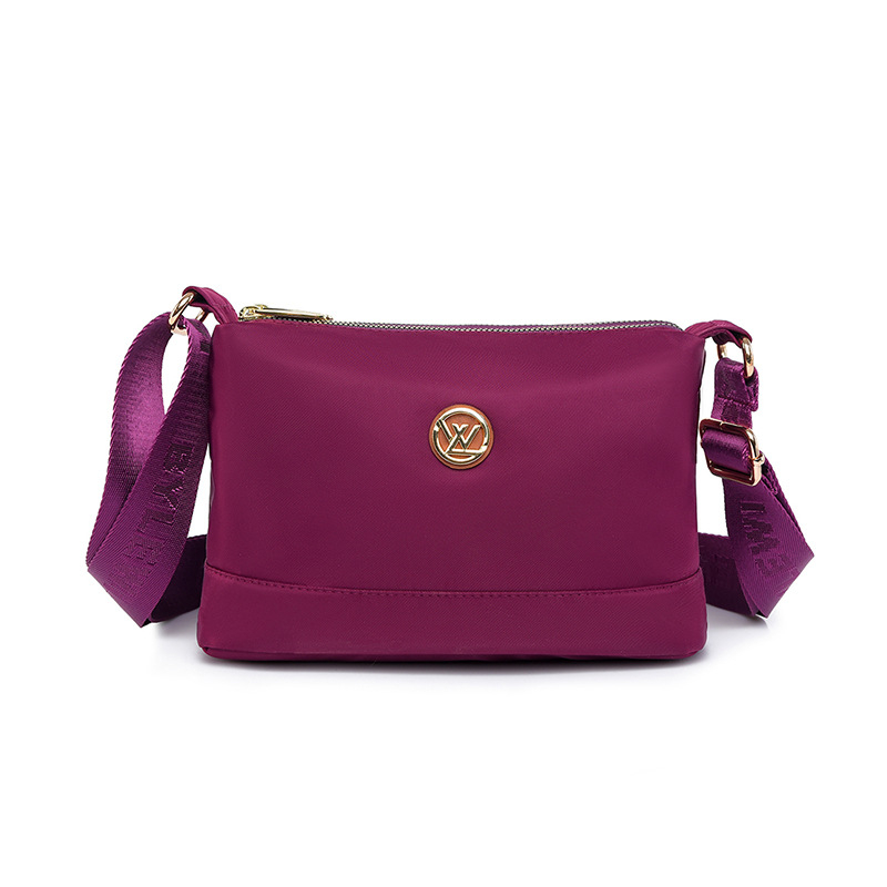 Női crossbody válltáska, kis négyzet alakú Oxford anyagból, városi stílus, cipzárral, telefontartó, ID- és kameratartó zsebbel