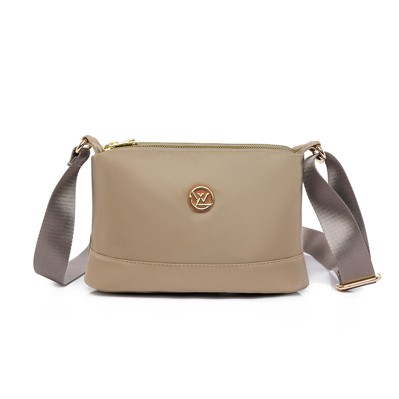 Női crossbody válltáska, kis négyzet alakú Oxford anyagból, városi stílus, cipzárral, telefontartó, ID- és kameratartó zsebbel