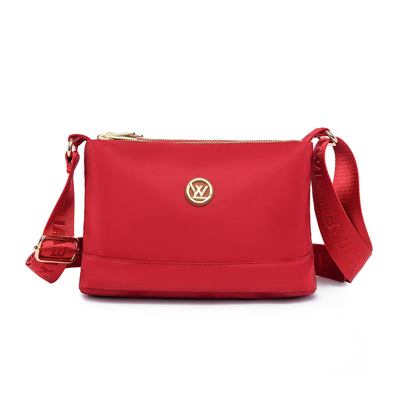 Női crossbody válltáska, kis négyzet alakú Oxford anyagból, városi stílus, cipzárral, telefontartó, ID- és kameratartó zsebbel