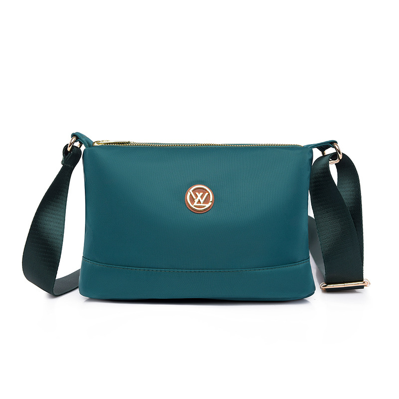 Női crossbody válltáska, kis négyzet alakú Oxford anyagból, városi stílus, cipzárral, telefontartó, ID- és kameratartó zsebbel